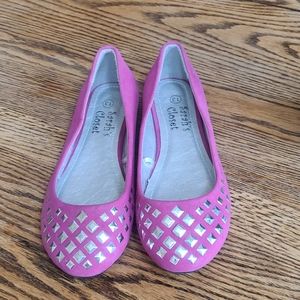 NWOT Girls Pink Flats